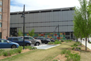 Tensile fabric on Ponce City Market parking structure