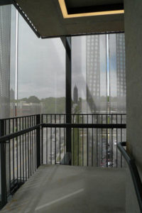 Ponce City Market parking garage interior stairwell