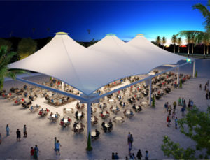 Rendering of canopy.