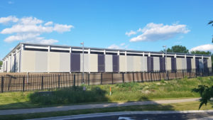 Facade on exterior of building.