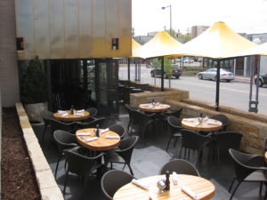 Houston’s Restaurant Outdoor Dining, Pampano, Florida.