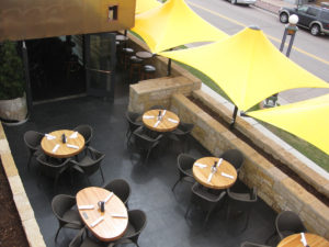 Houston’s Restaurant Outdoor Dining, Pampano, Florida.