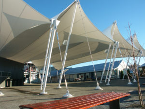 Canopy structures.
