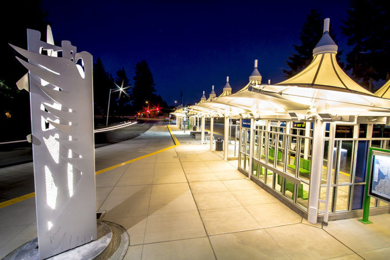 Smokey Point Transit Center fabric roof — Structurflex